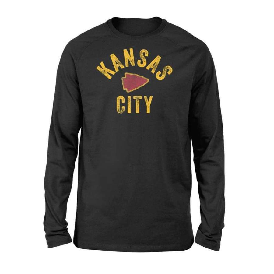 Kc Football _ Kansas City Vintage Kc Local Pro Wear – Standard Long Sleeve