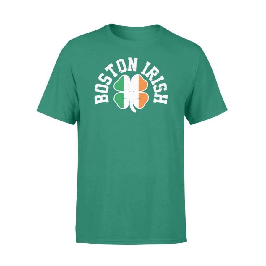 Boston Irish St Patricks Day Irish Flag Shamrock Humor Gift – Standard T-shirt