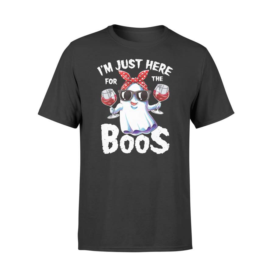 I’m Just Here For The Boos Funny Halloween Gifts Women Ghost – Standard T-shirt