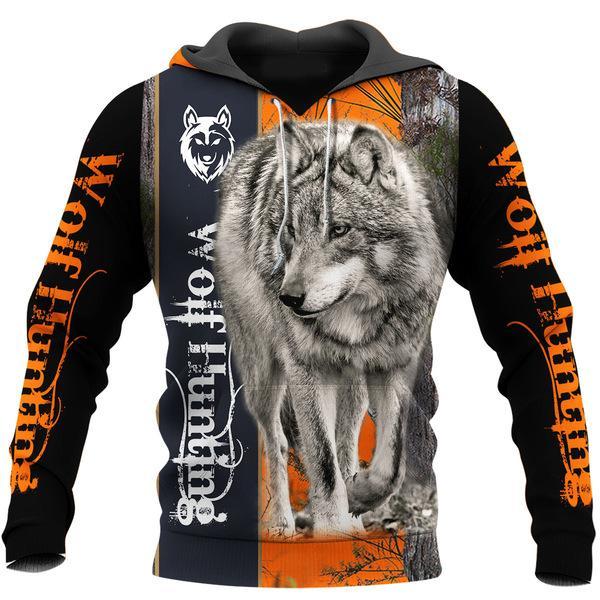 Wolf Hunting Orange 3D All Over Print | Unisex | Adult | Ht5327