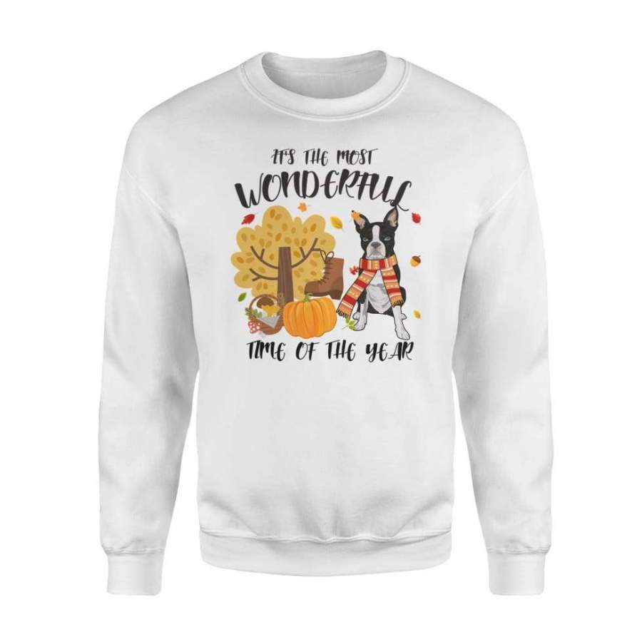 It’s The Most Wonderful Time Of The Year Boston Terrier Dog – Standard Fleece Sweatshirt