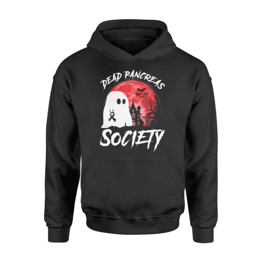 Diabetes Awareness Halloween Ghost Dead Pancreas Society Shirt Gift – Standard Hoodie