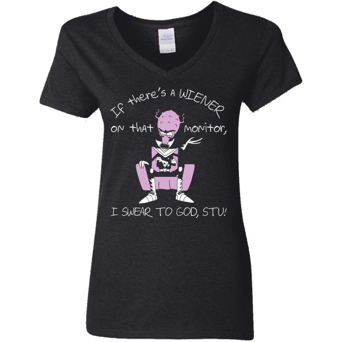 Rick And Morty If Theres A Wiener Women V-Neck T-Shirt