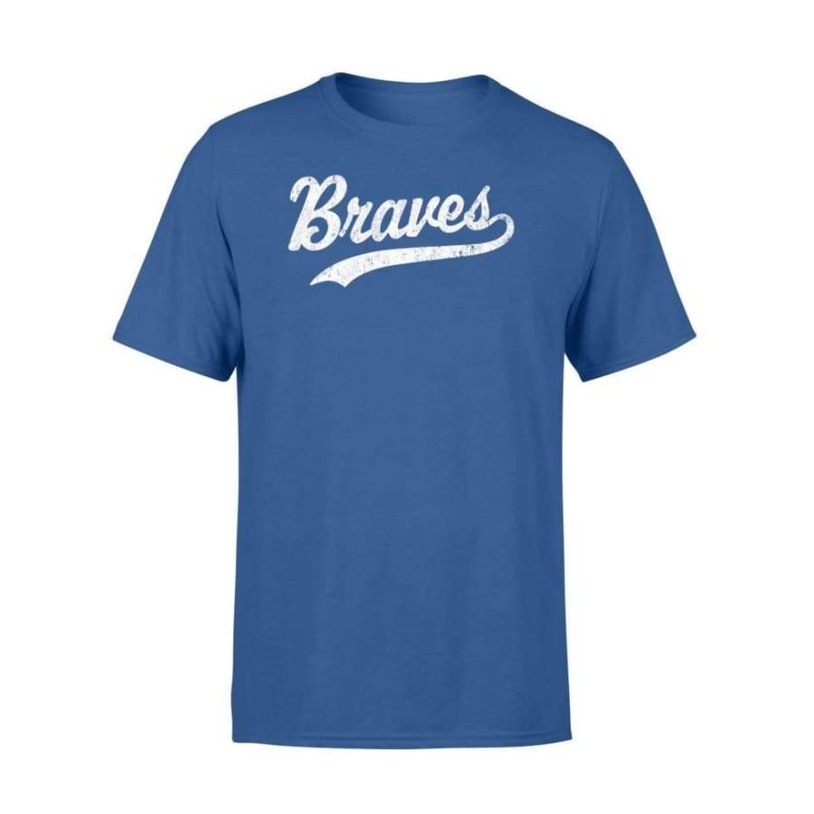 Braves Mascot Vintage Sports Name Design – Standard T-shirt