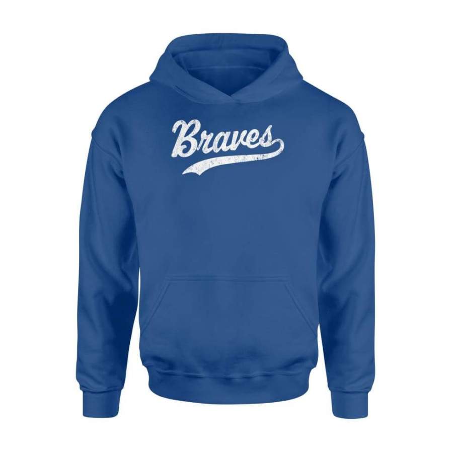 Braves Mascot Vintage Sports Name Design – Standard Hoodie