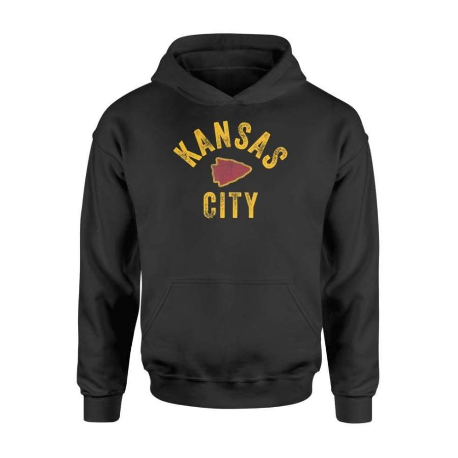 Kc Football _ Kansas City Vintage Kc Local Pro Wear – Standard Hoodie