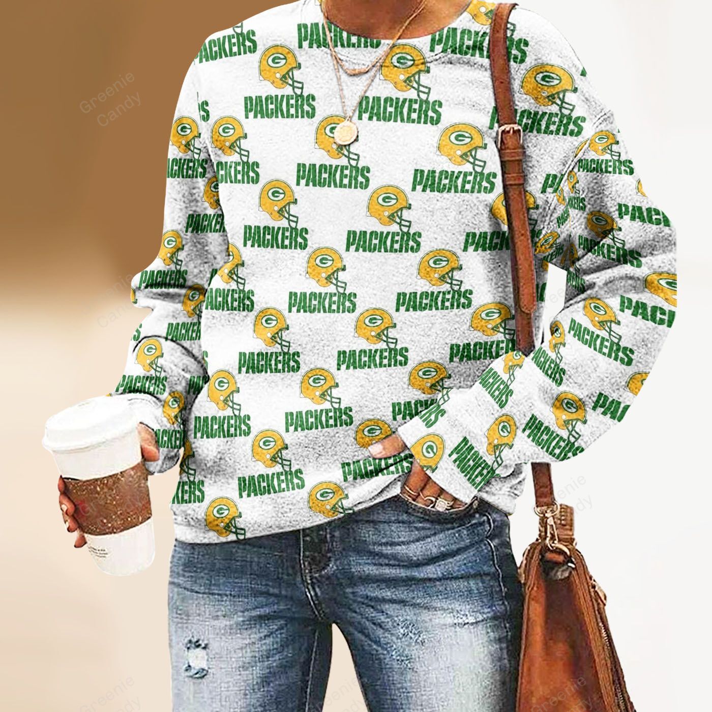 Green Bay Unisex All Over Print Cotton Sweatshirt KH060208