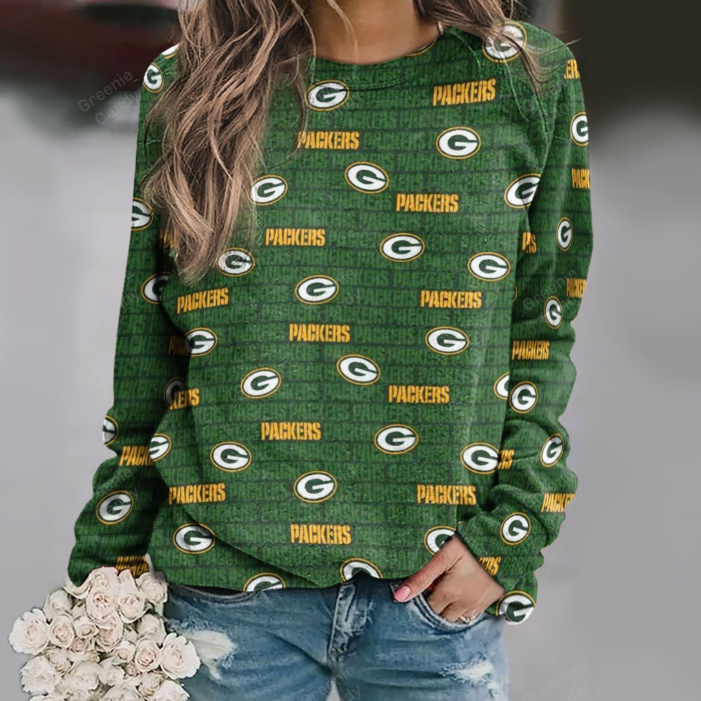 Green Bay Unisex All Over Print Cotton Sweatshirt KH060210