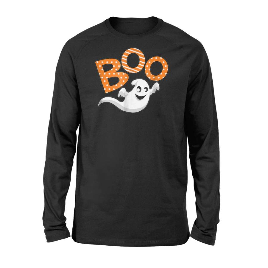 Boo Halloween With Ghost – Premium Long Sleeve