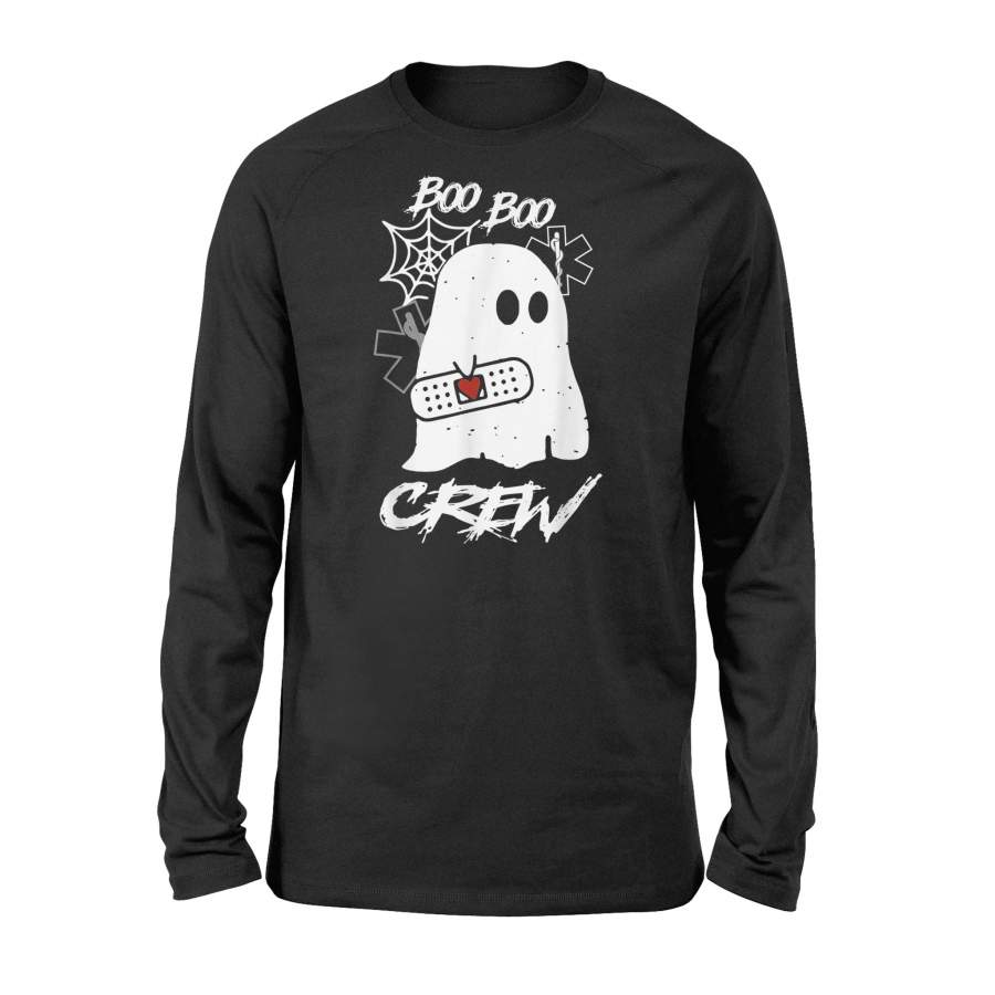 Boo Boo Crew Ghost Paramedic EMT EMS Nurse Halloween Funny – Standard Long Sleeve