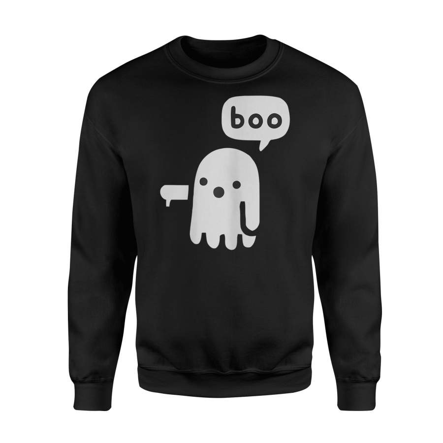 Disapproving Ghost – Boo Ghost – Standard Fleece Sweatshirt