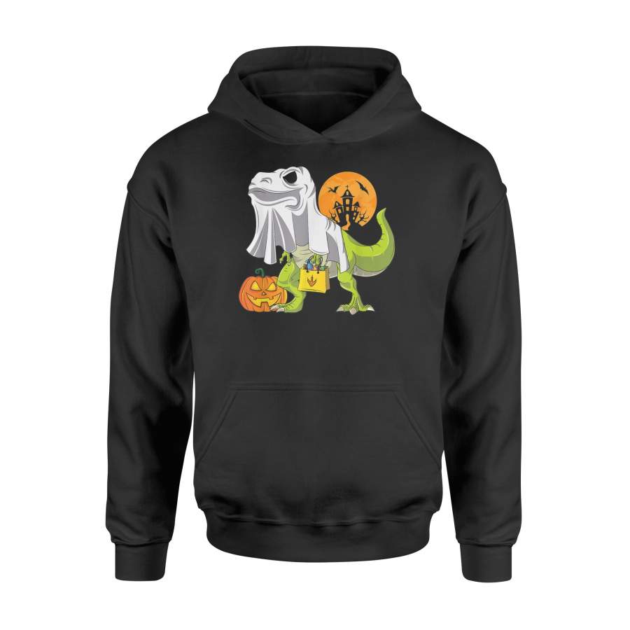 Ghost Dinosaur Funny Halloween T Rex Shirt For Boys Costume T-Shirt – Standard Hoodie