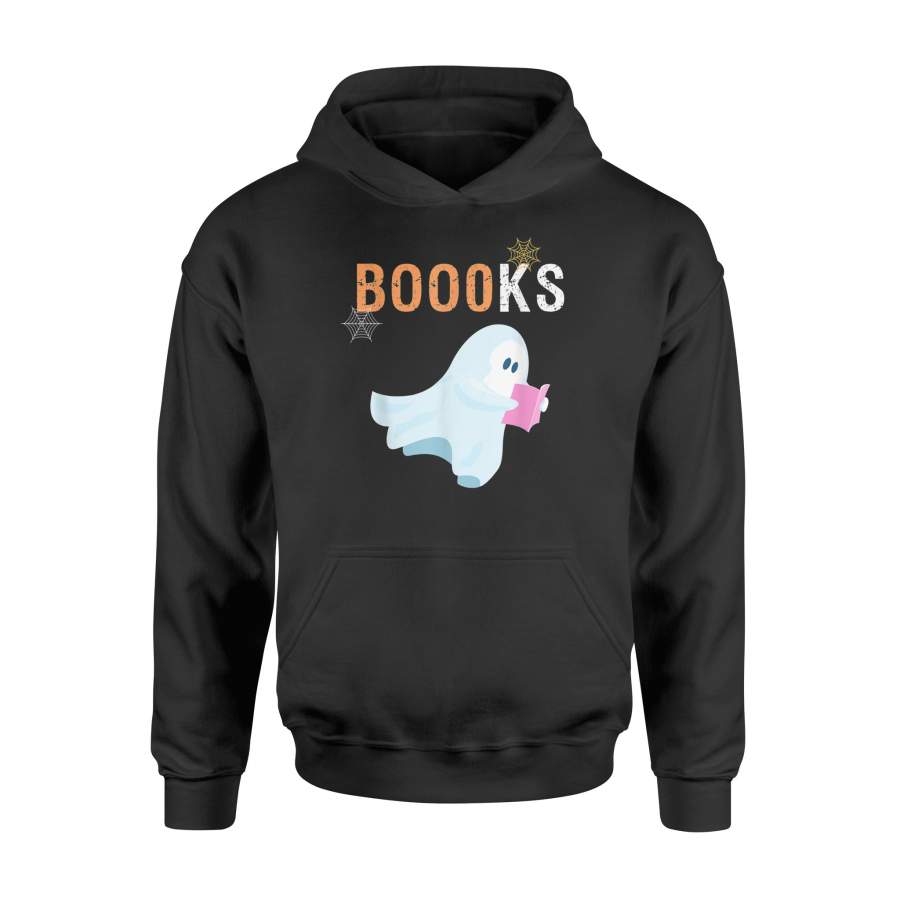 Halloween Ghost Reading Booooks T-Shirt – Standard Hoodie