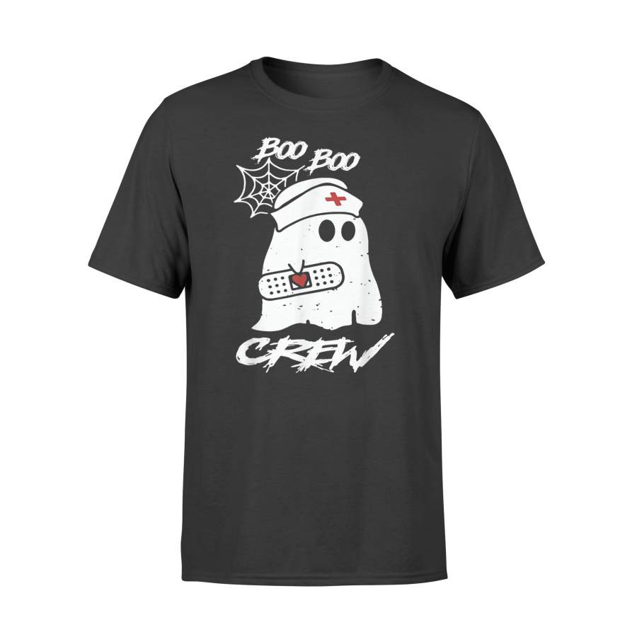 Boo Boo Crew Nurse Ghost Funny Halloween Costume Gift – Premium T-shirt