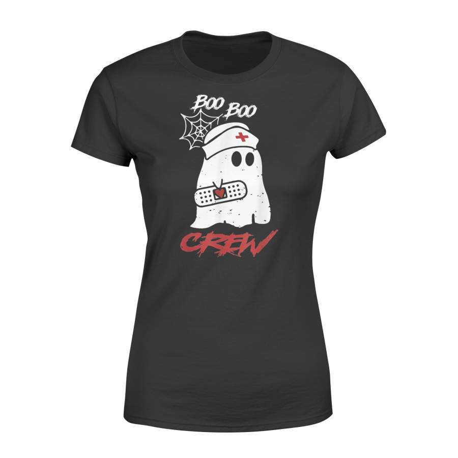 Boo Boo Crew Nurse Ghost Halloween Costume Gift T-Shirt – Premium Women’s T-shirt