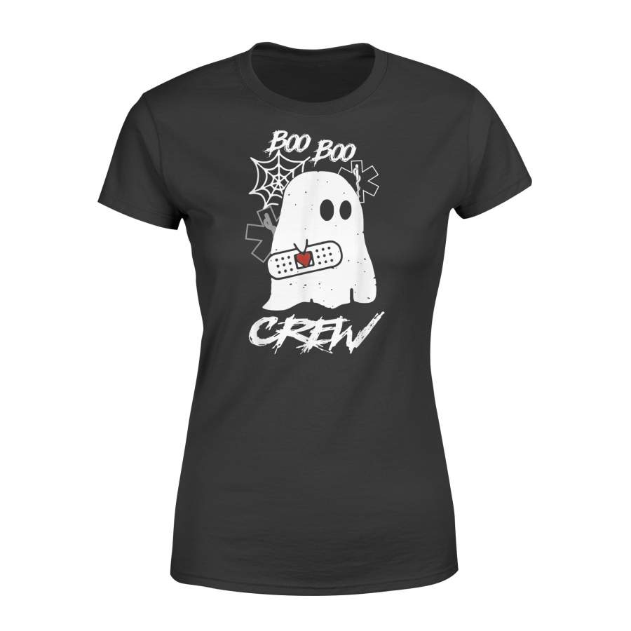 Boo Boo Crew Ghost Paramedic EMT EMS Nurse Halloween Funny – Standard Women’s T-shirt