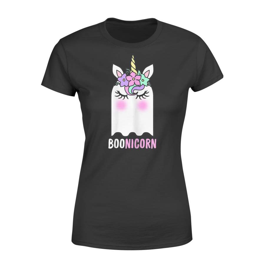 Boonicorn Unicorn Ghost, Unicorn Halloween Shirt for Girls – Standard Women’s T-shirt