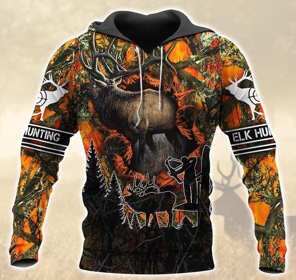 Elk Hunting Orange 3D All Over Print | Unisex | Adult | Ht5101