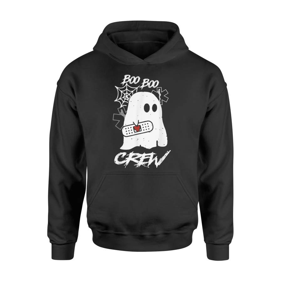 Boo Boo Crew Ghost Paramedic EMT EMS Nurse Halloween Funny – Premium Hoodie