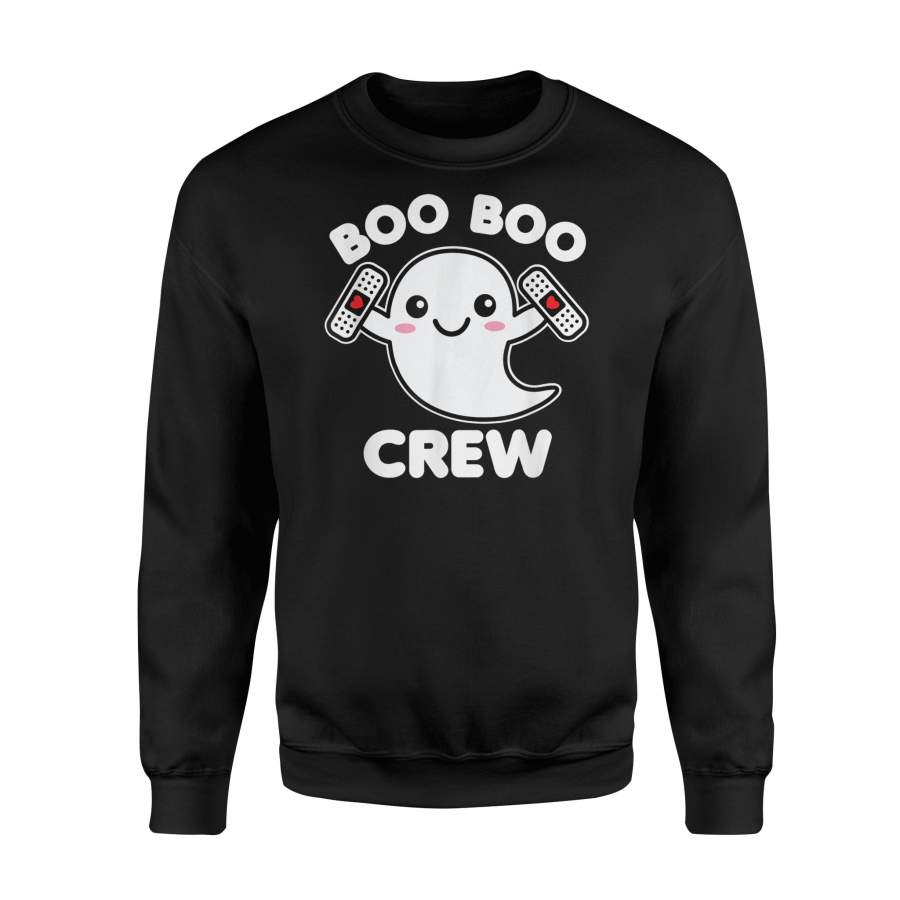 Boo Boo Crew Nurse Ghost Funny Kawaii Halloween Costume – Standard Fleece Sweatshirt