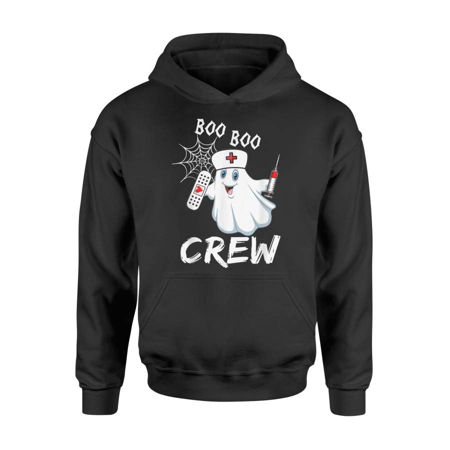 Boo Boo Crew Nurse Ghost Funny Halloween Costume – Premium Hoodie