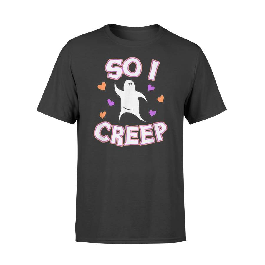 2019 Halloween So I creep Ghost Hearts – Standard T-shirt