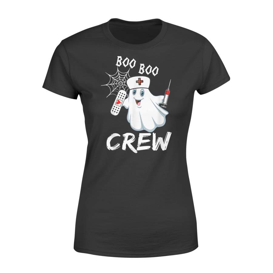 Boo Boo Crew Nurse Ghost Funny Halloween Costume – Premium Women’s T-shirt