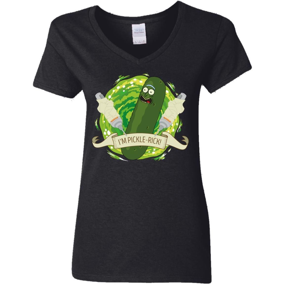 Rick And Morty Im Pickle Rick Women V-Neck T-Shirt