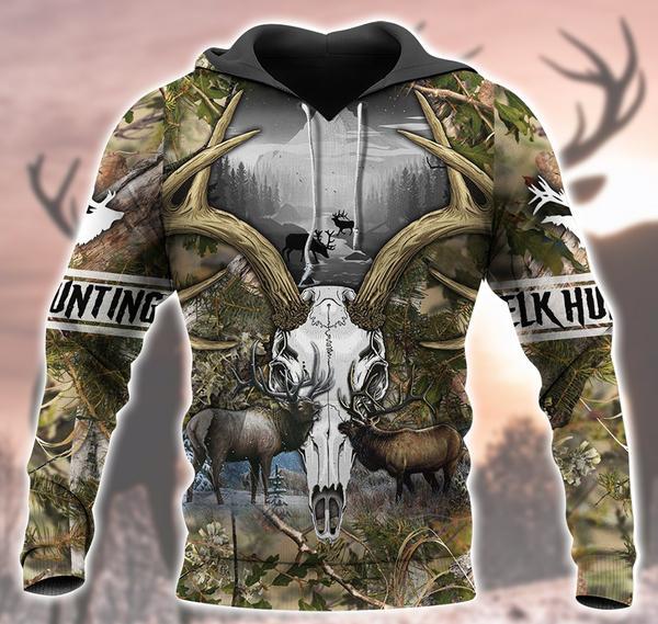 Head Elk Hunting 3D All Over Print | Unisex | Adult | Ht5112