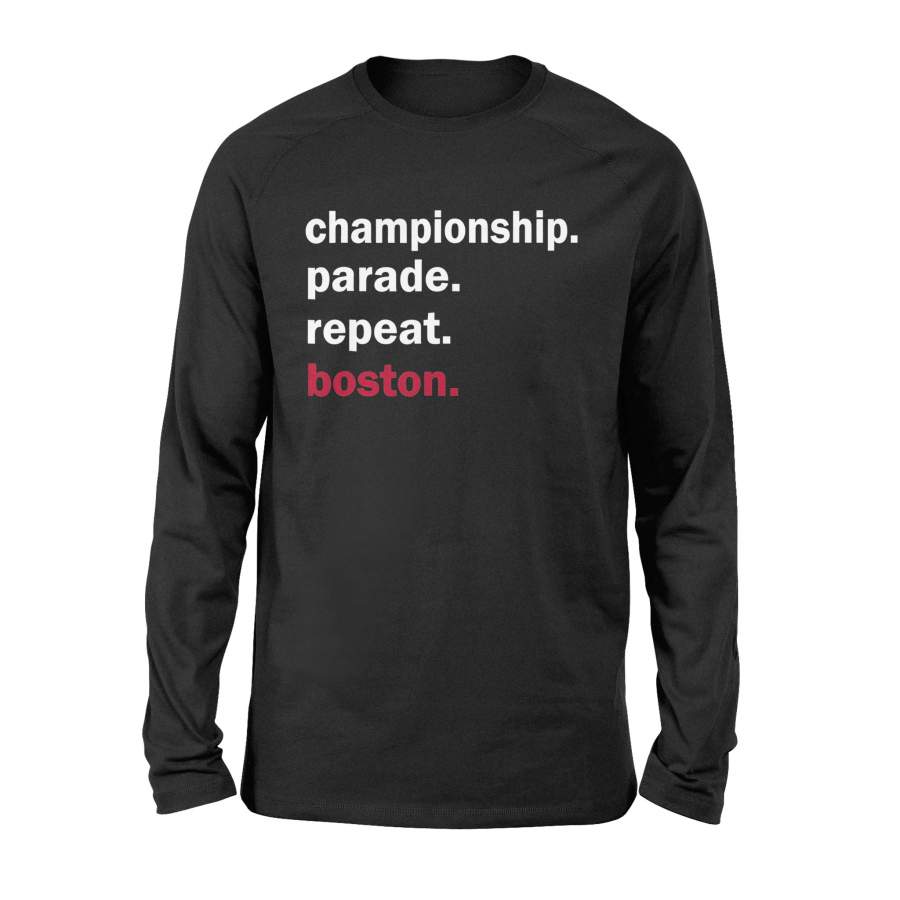 Championship Parade Repeat Boston T Shirt – Standard Long Sleeve