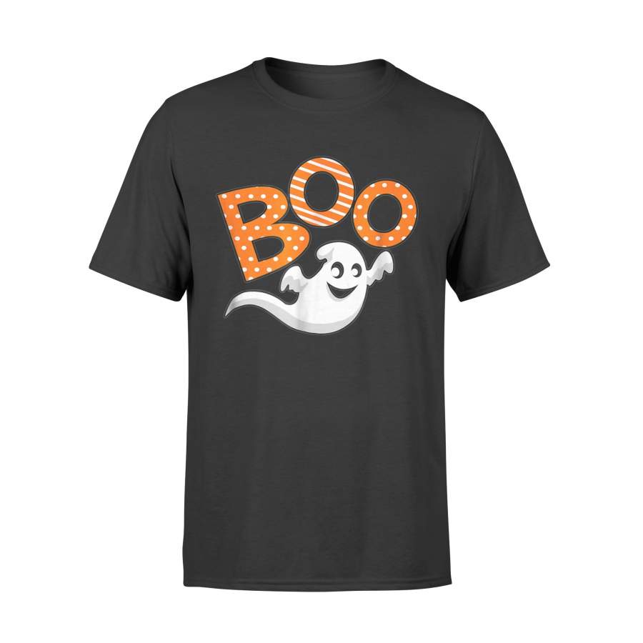 Boo Halloween T-Shirt With Ghost Gift Shirt – Standard T-shirt