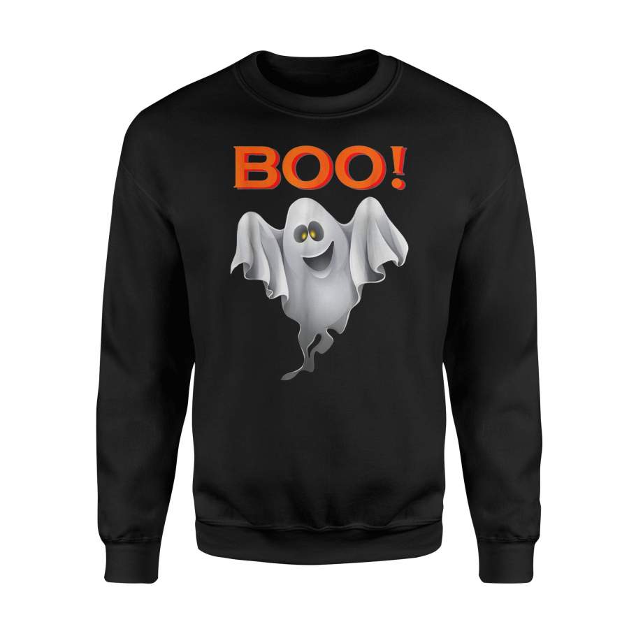 Halloween Ghost Shirt Saying Boo Halloween Costume Shirt – Standard Fleece Sweatshirt