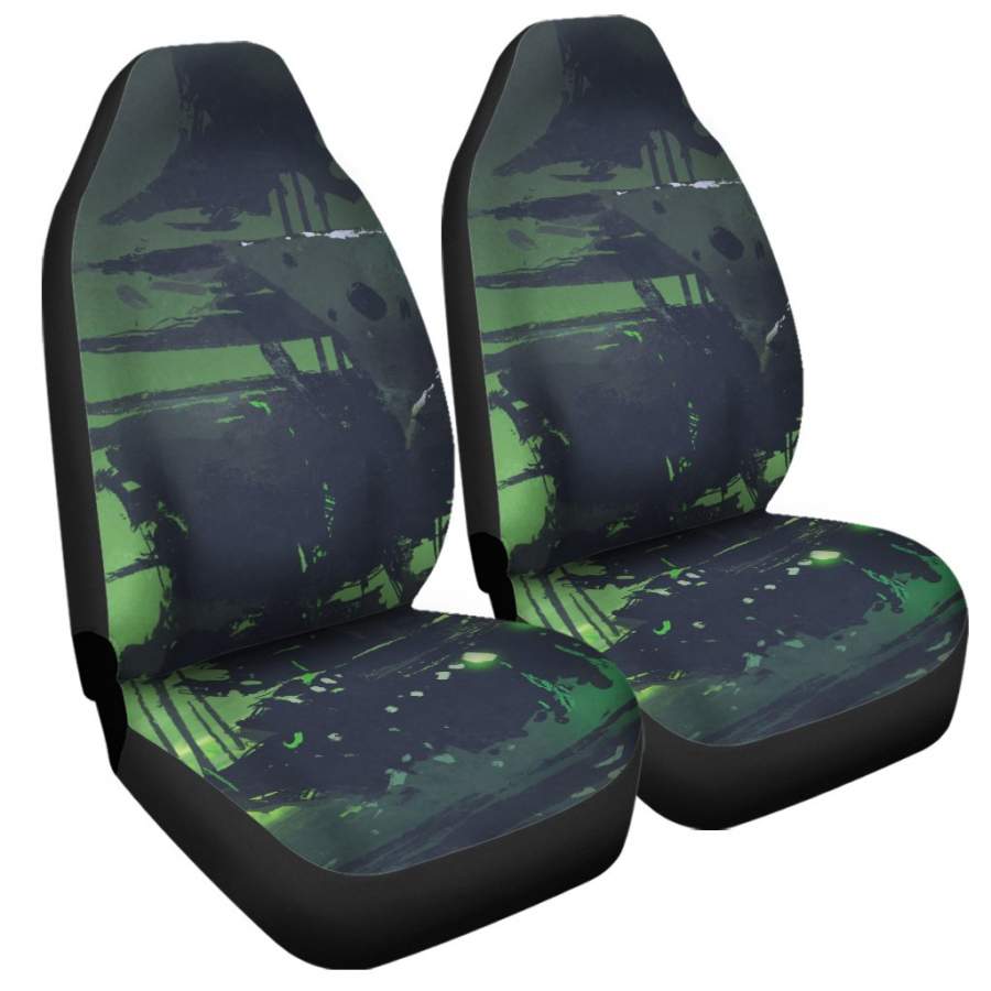 Flying Dutchman Ghost Pirate Ship Print Universal Fit Car Seat Covers