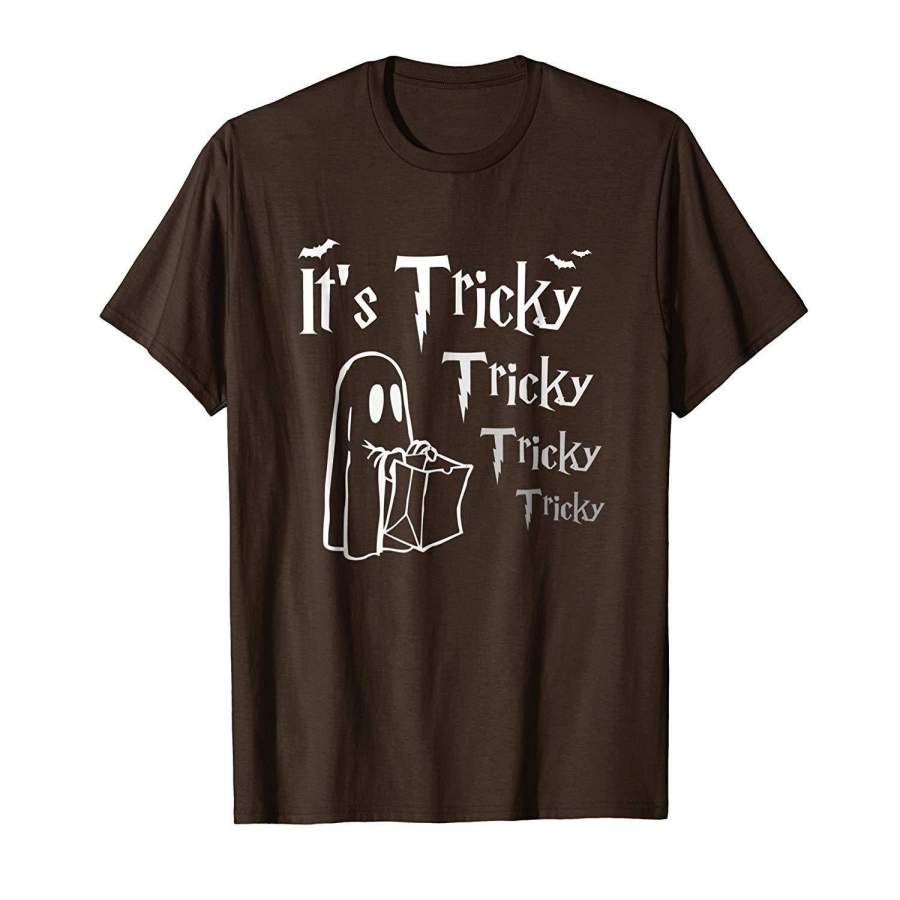 It’s Tricky Halloween T-Shirt Funny Ghost Trick or Treat