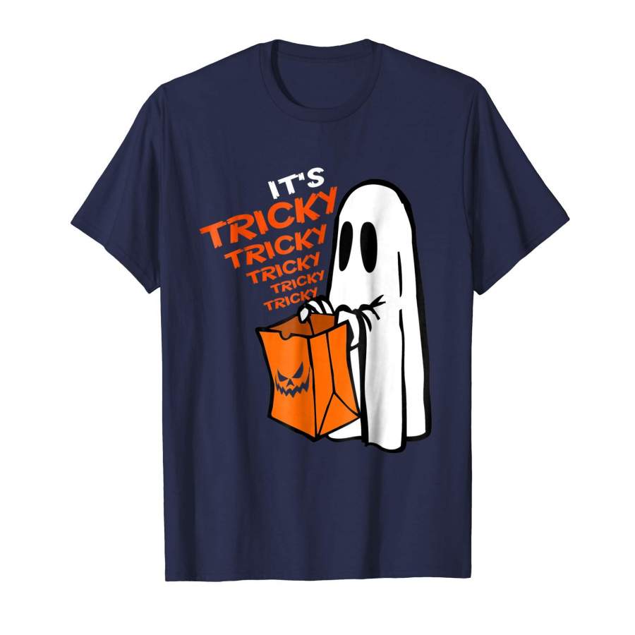 It’s Tricky Tshirt Funny Ghost Halloween Gifts Shirts