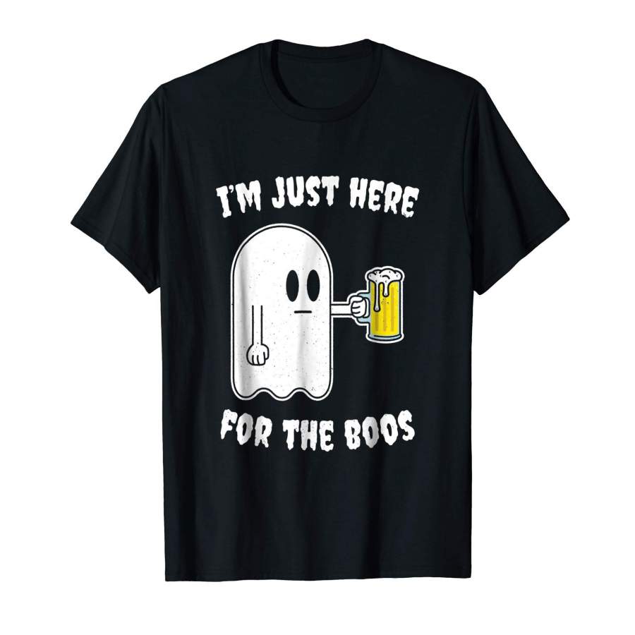 I’m Just Here For The Boos Ghost Halloween Beer T-Shirt