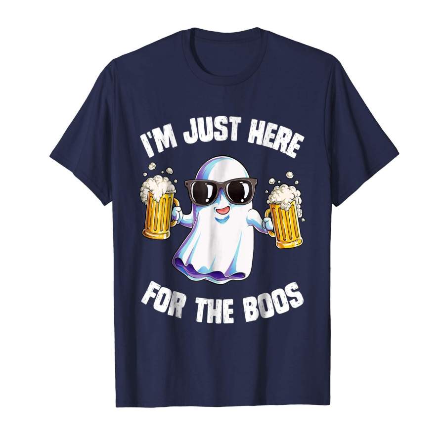 I’m Just Here For The Boos T shirt Halloween Men Funny Ghost