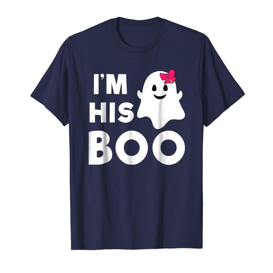 I’m His Boo Tshirt Halloween Ghost Couples Matching Shirt