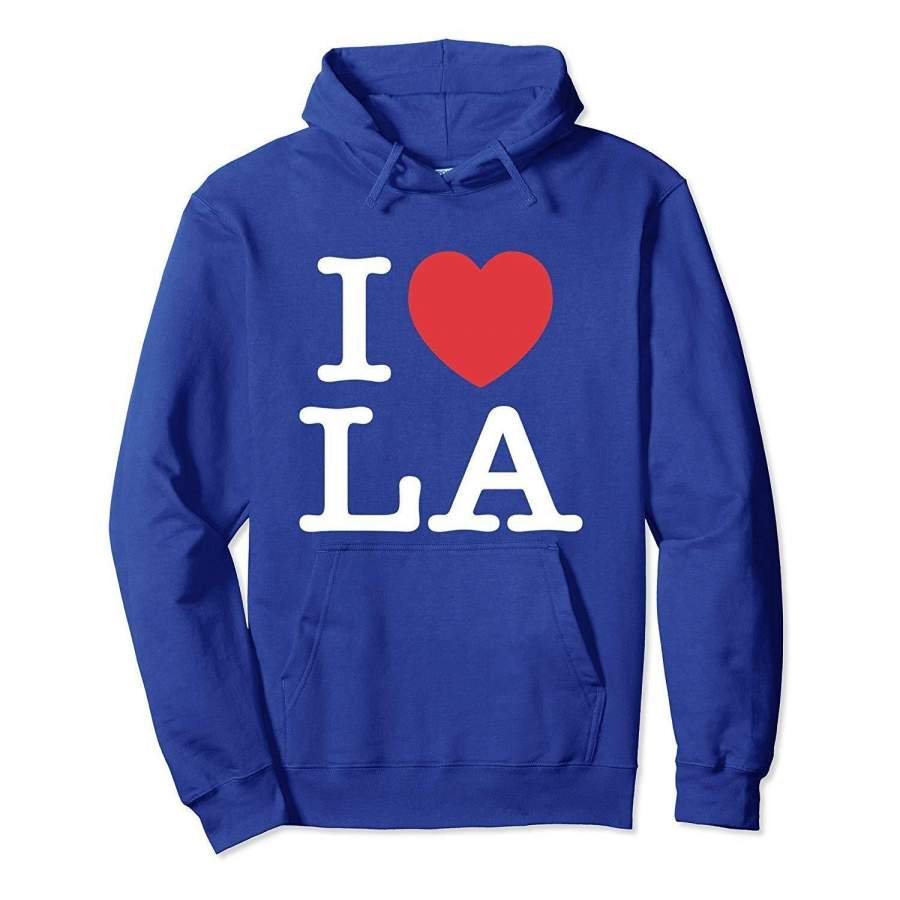 I Love LA Heart Louisiana or Los Angeles Pullover Hoodie