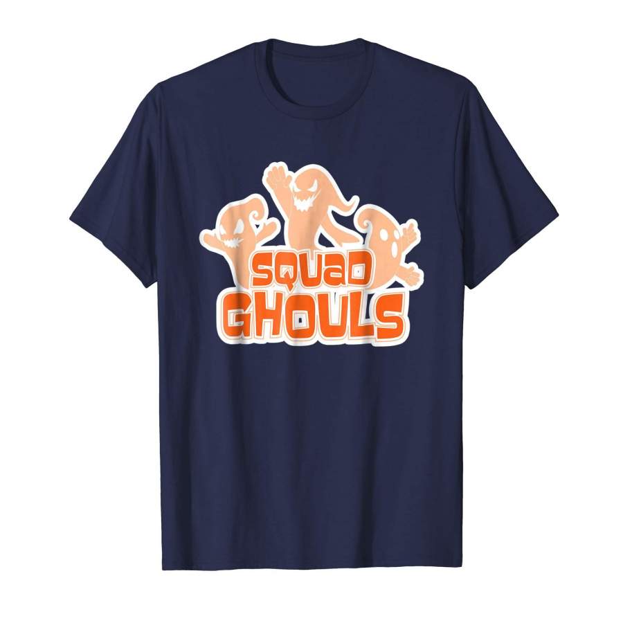 Funny Halloween Shirt Squad Ghouls Scary Ghost Friends