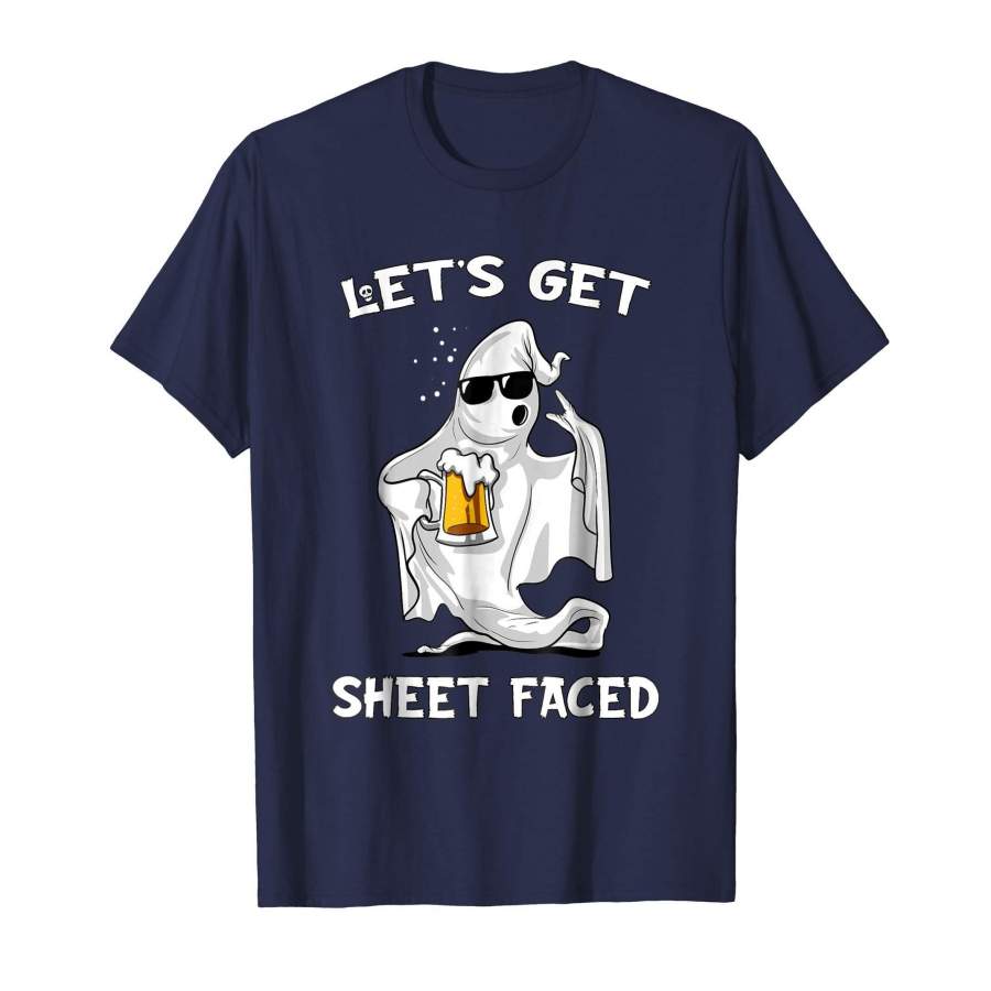 Funny Halloween Ghost Party Let’s Get Sheet Faced T-Shirt