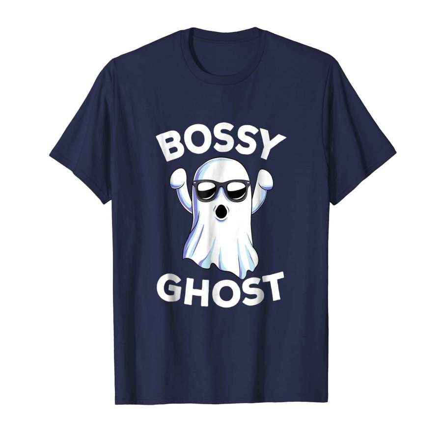 Funny I’m The Bossy Ghost T-Shirt Easy Halloween Ghost Tee