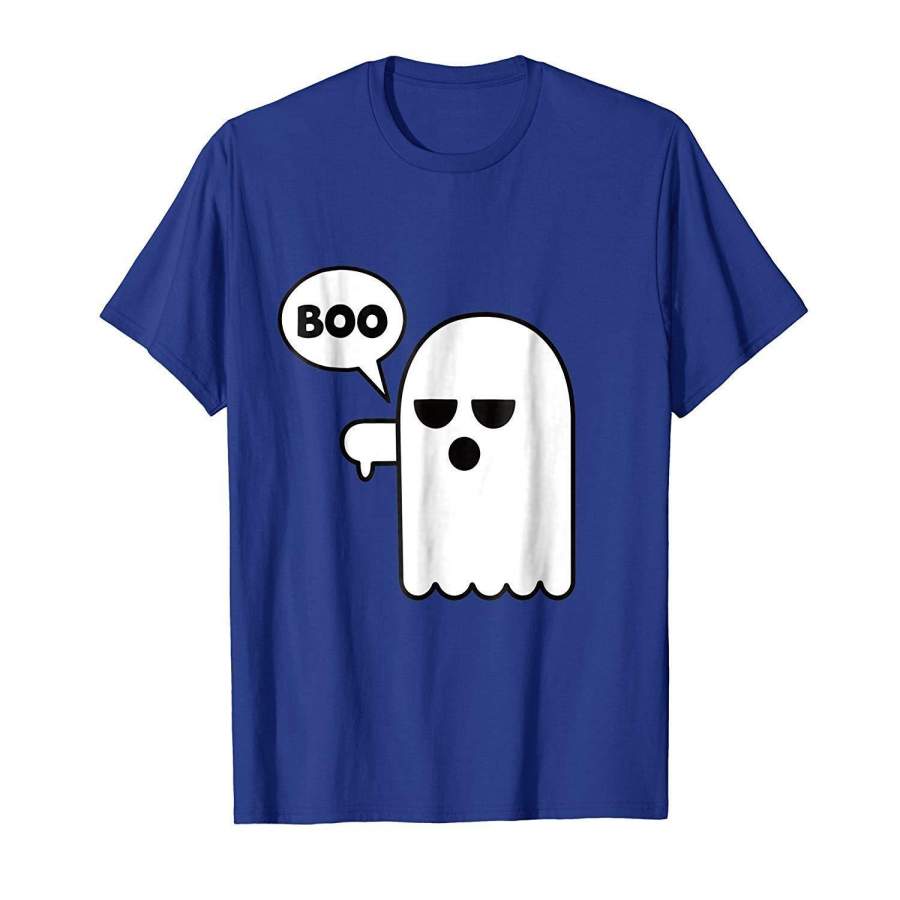 Funny Halloween Booing Ghost Thumbs Down T-shirt