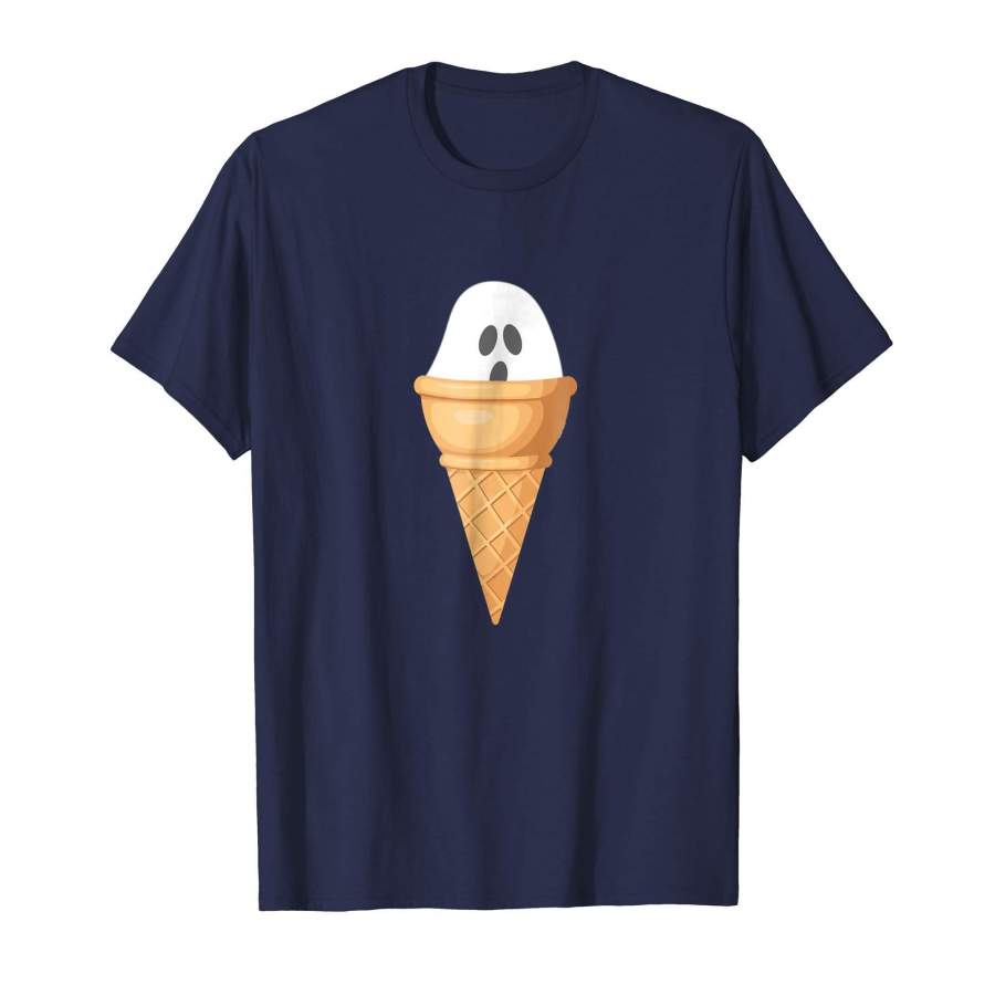 Funny Ice Cream Halloween T-Shirt I Scream Pun Ghost Costume