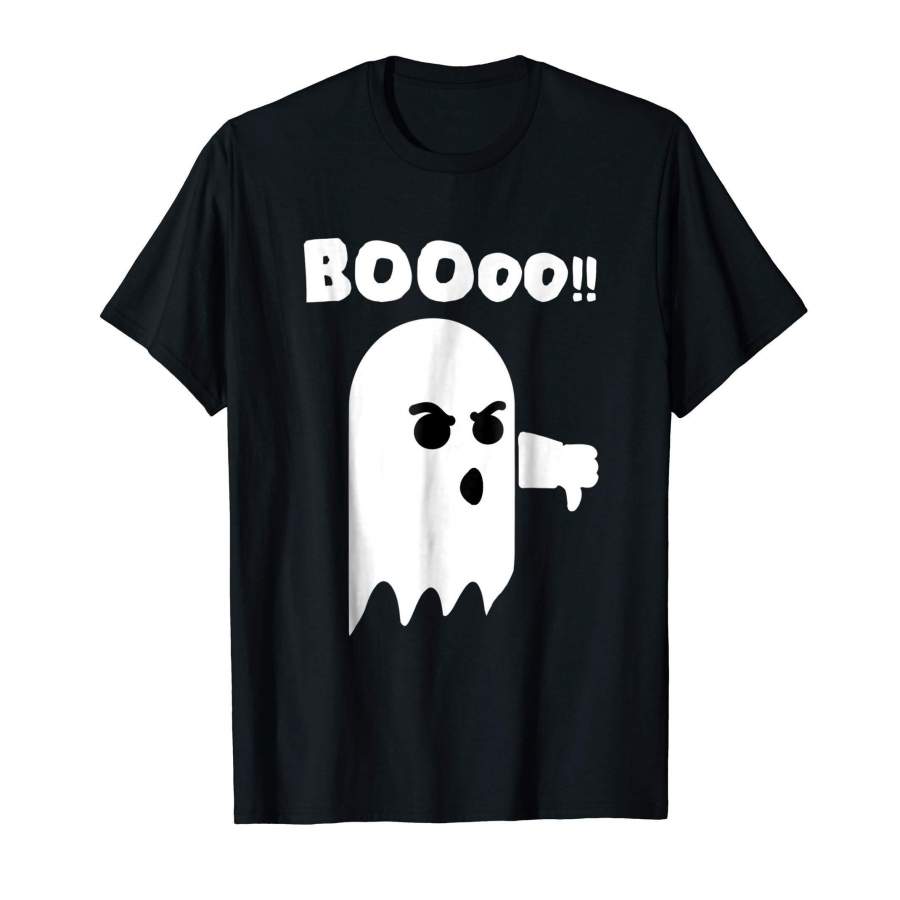 Funny Halloween Ghost T-Shirt Boo Thumbs Down