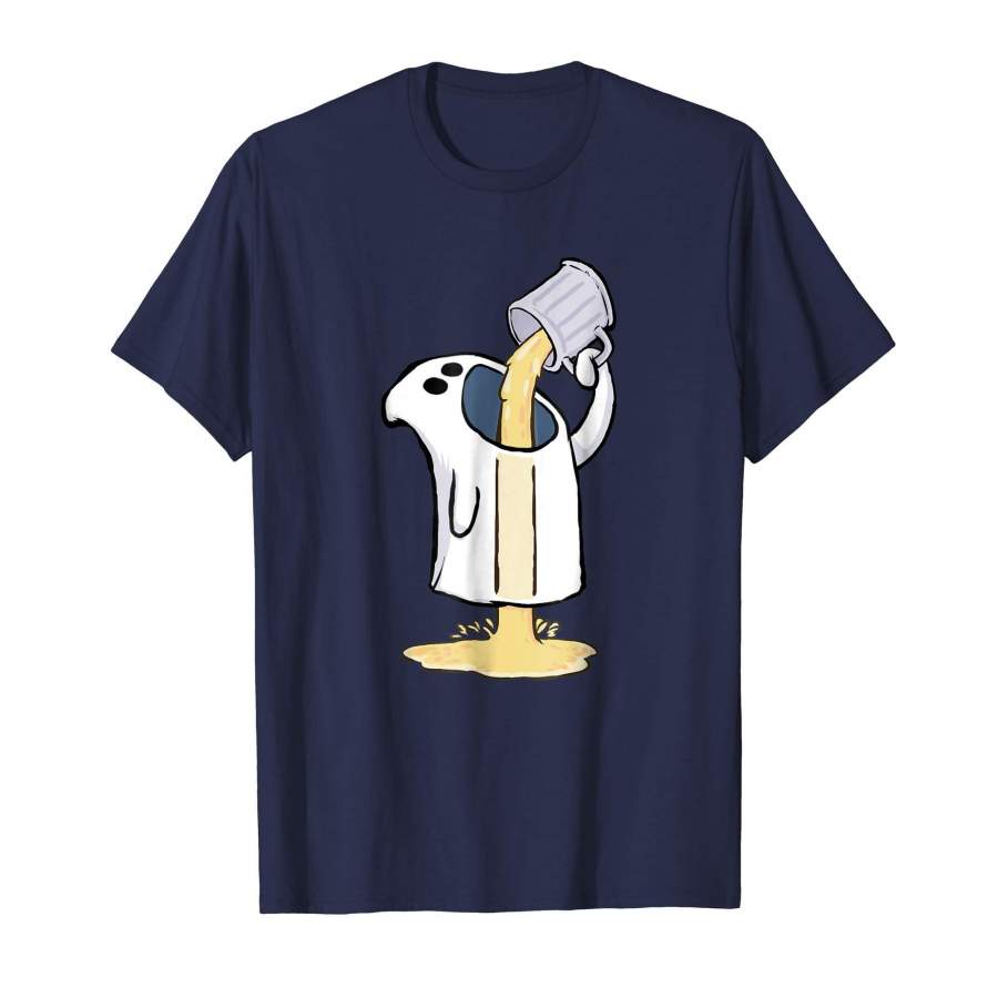 Funny Beer Drinking Ghost Halloween Shirt