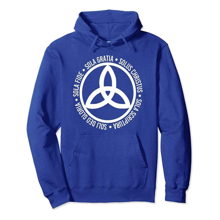 Five Solas Hoodie Christian Trinity Triquetra