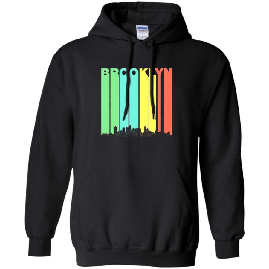 Brooklyn New York Skyline Cityscape Shirt Pullover Hoodie 8 oz