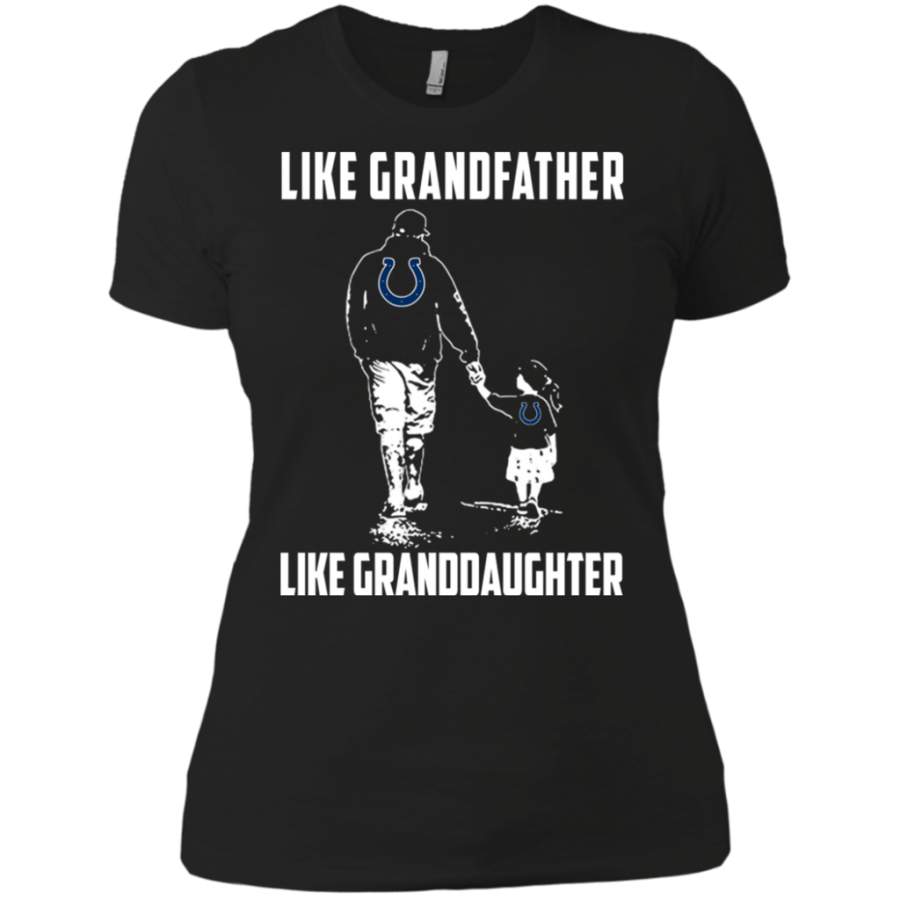 Great Indianapolis Colts Like GrandFather Like GrandDaughter t shirt Ladies’ Boyfriend shirt