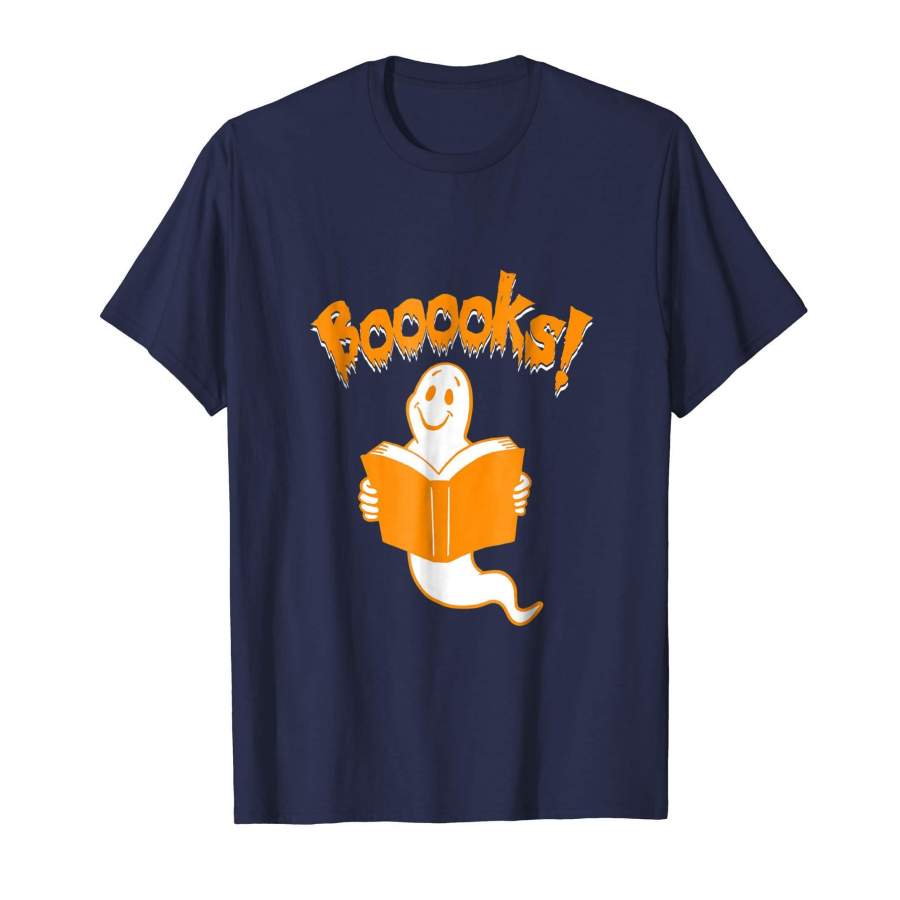 Booooks! Funny Ghost Reading Books Halloween T-Shirt